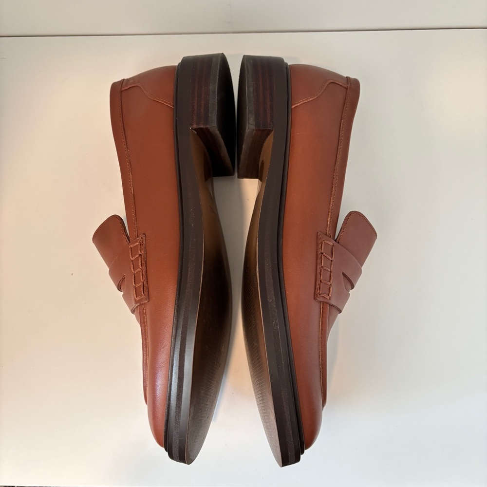 Madewell Brown Leather Penny Loafers - Picture 9 of 10